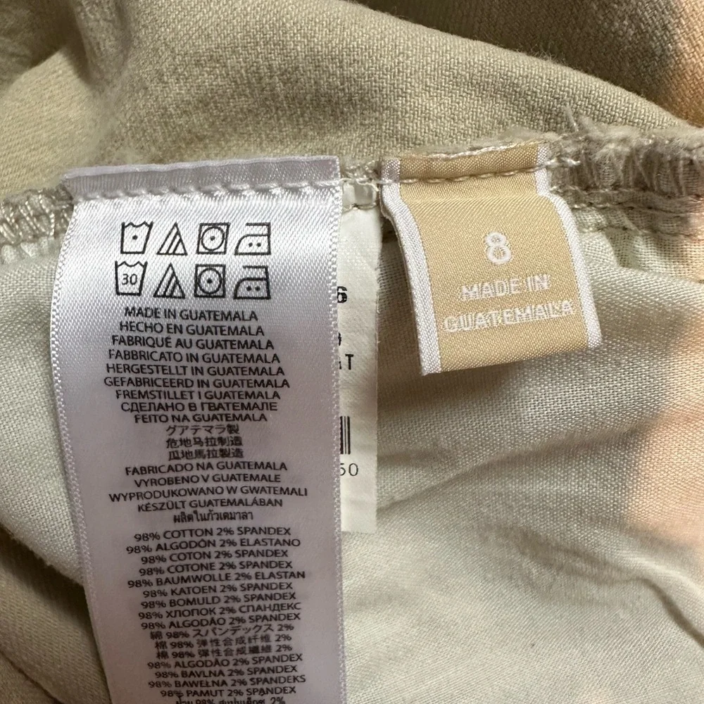Beige Casual Pants
